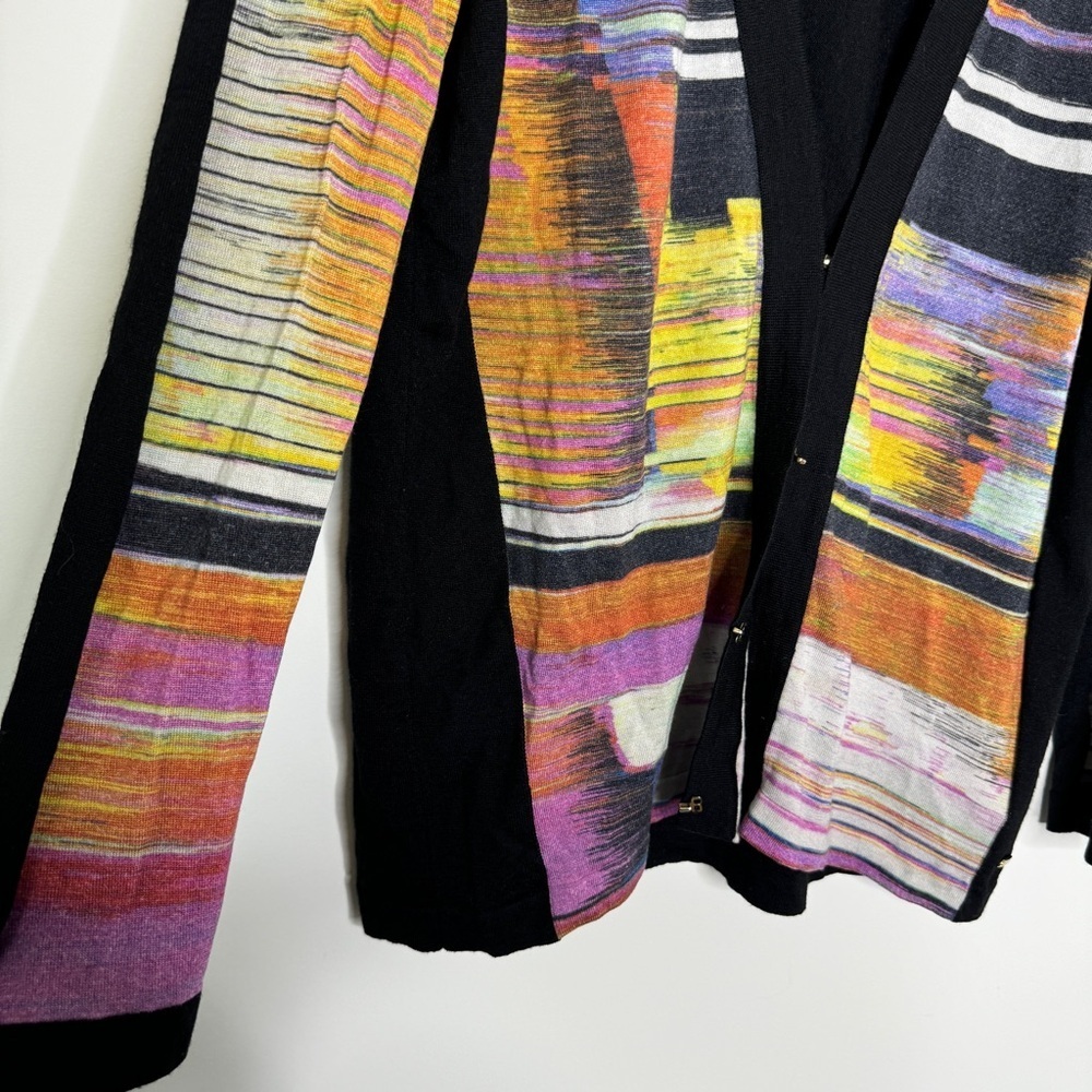 ESCADA Black Multicolor Cardigan XL - Picture 4 of 8